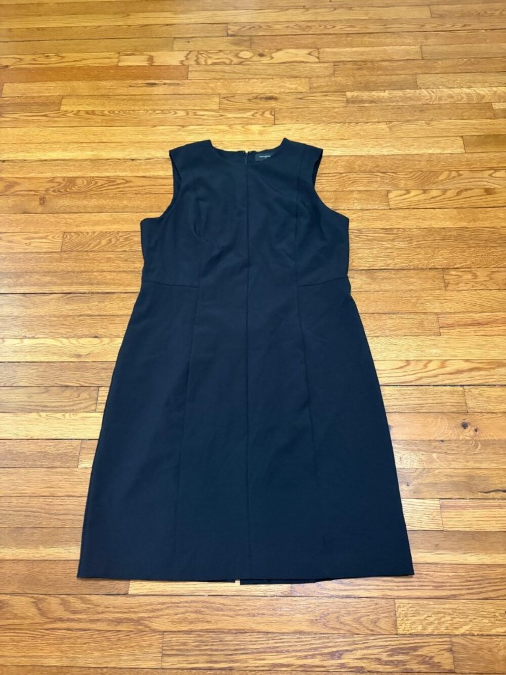 Banana Republic Womens Sleeveless Sheath Dress Plus Sz 18 Black Stretch Career